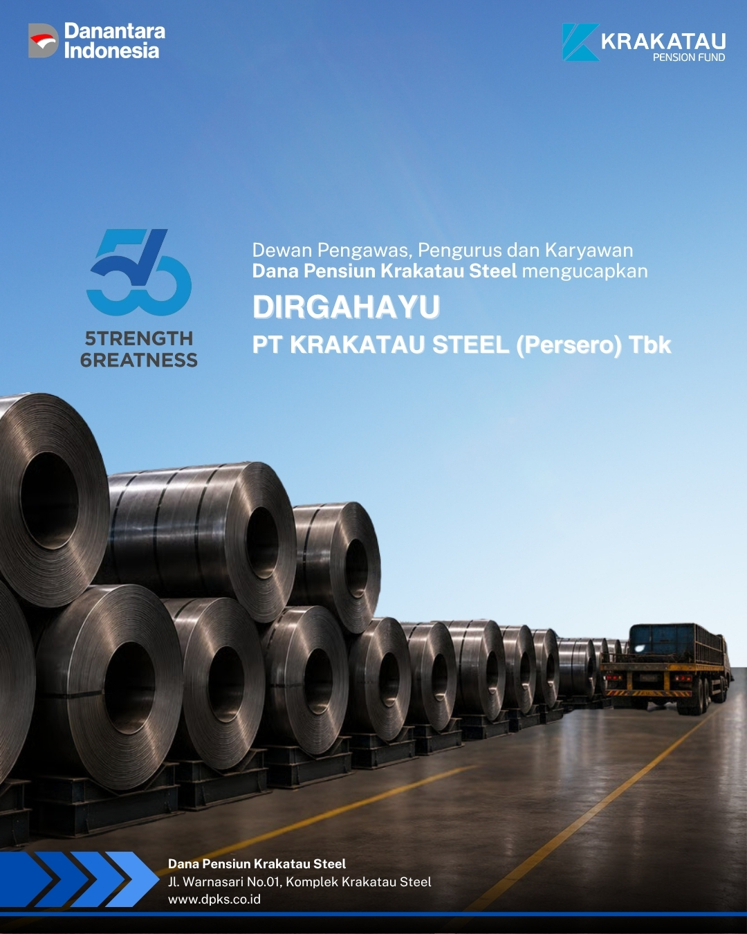 HUT PT Krakatau Steel ke 56
